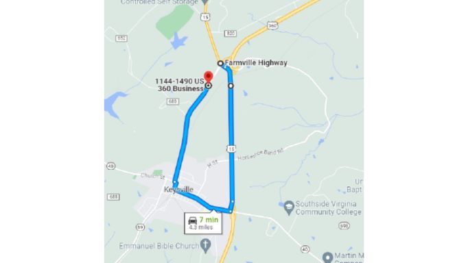 Keysville Detour