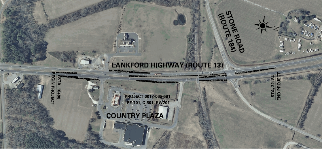 Route 13 (Lankford Highway) Improvements near Stone Road